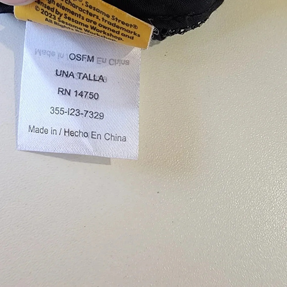 SESAME STREET Big B. Bird Hat Foam Adjustable Blue Black Mesh Audult OS - Picture 9 of 13